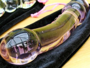 Buy Tracey Cox Supersex Glass Dildos Set from Lovehoney Tracey Cox Supersex Glass Dildos Set, Pink Dildo Closeup