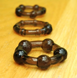 Beginners Basic Get Hard Cock Ring Set Closeup