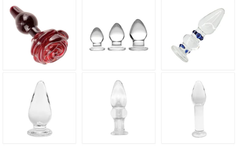 glass butt plug selection