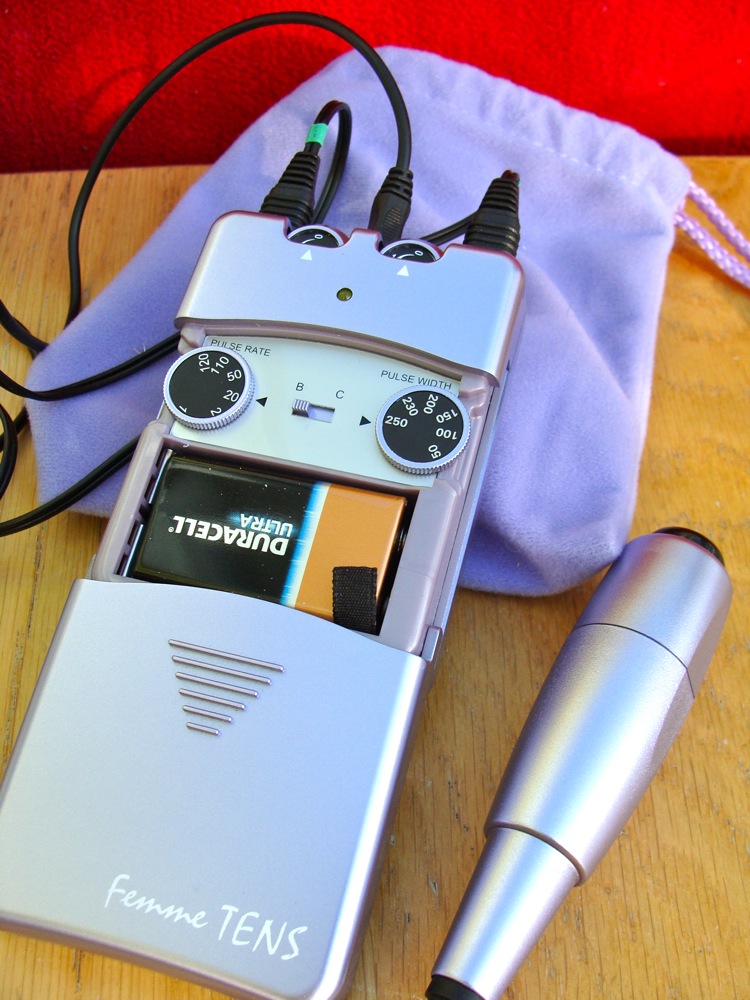 Femme TENS Electrostim Machine setup