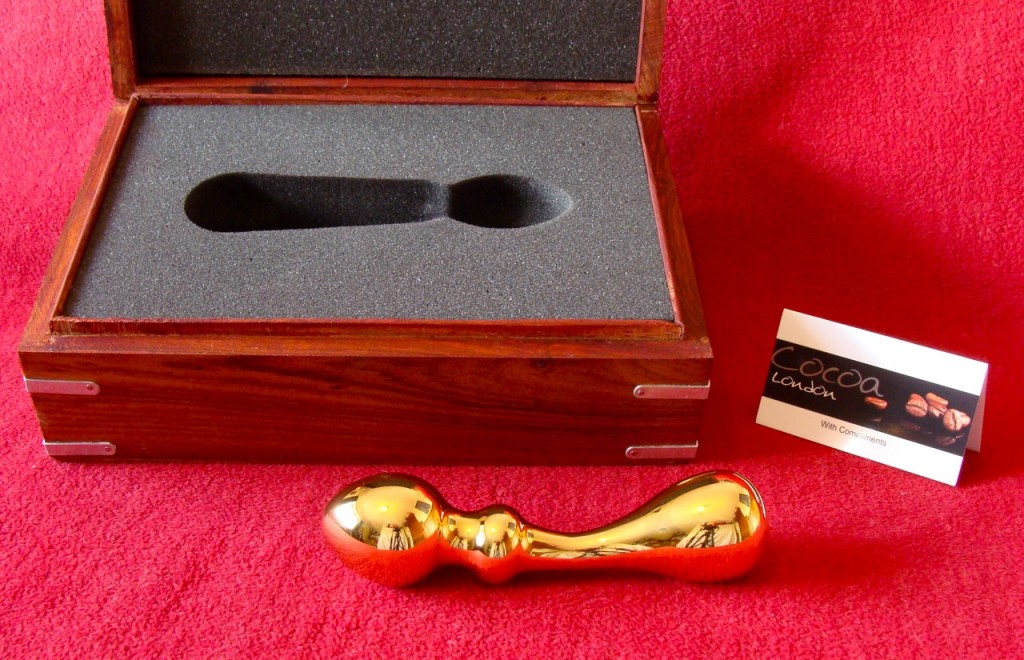 Cocoa London Small Curved Gold Dildo